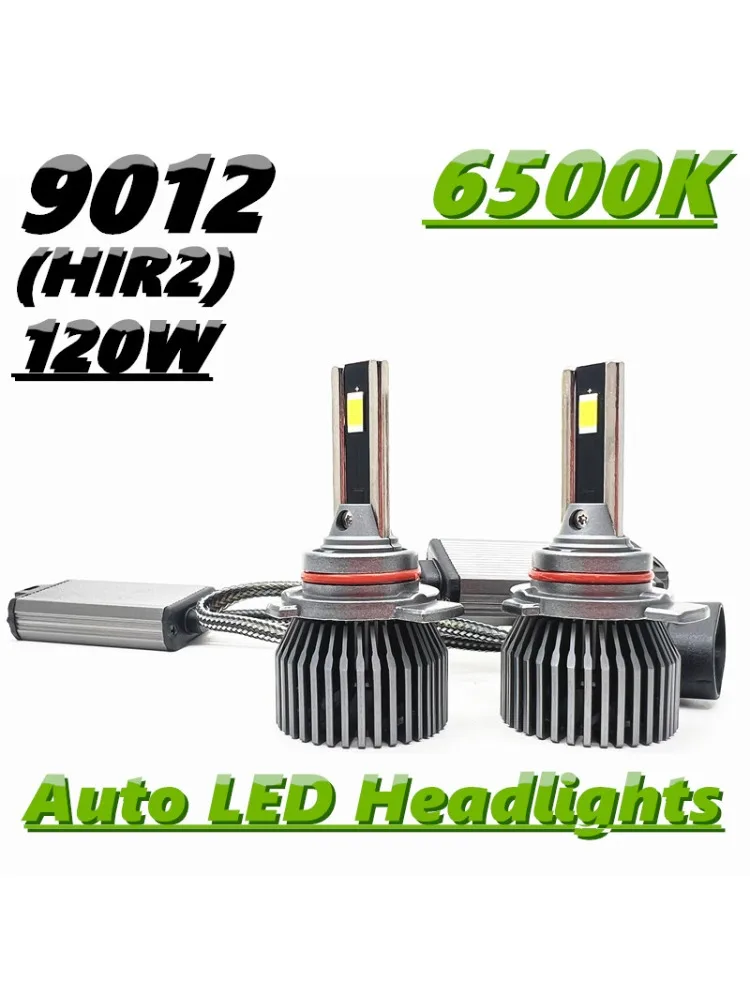 

9012 LED Car Headlight Bulb HIR2 Auto Headlamp 120W 6500K Super Bright CSP Driving Headlamp Bulb Turbo Fog Lamp 12V