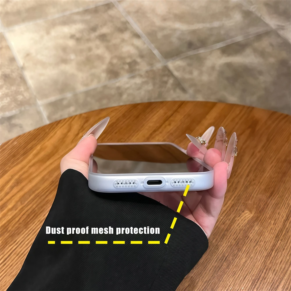 حافظة مغناطيسية غير لامعة بلون الحلوى لهاتف Magsafe لهاتف iPhone 17 Air 16 15 Plus 14 13 Pro Max غطاء شفاف رفيع للصدمات