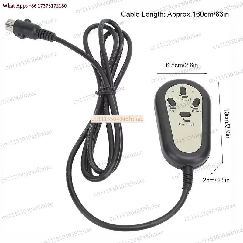 4 Button Dual Motor Lift Controller Electric Push Rod Wired Remote Handle for Elderly Chair Wheelchair Foot Bath