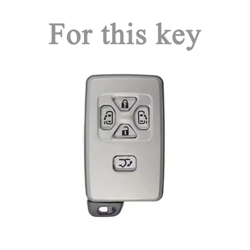 5 Buttons TPU Car Key Cover Case for Toyota Noah Tarago Mark X Yaris Estima RAV4 Voxy Corolla Auto Shell Fob Holder Protector