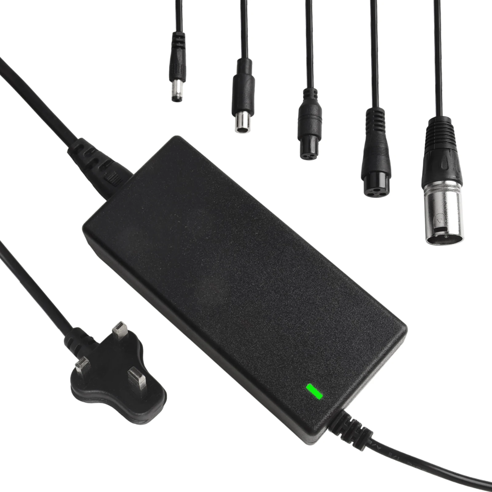 Adattatore di alimentazione per caricabatterie Nero DC 42V 2A Accessori per scooter elettrici per batteria al litio 24-36v Vendita calda di alta qualità