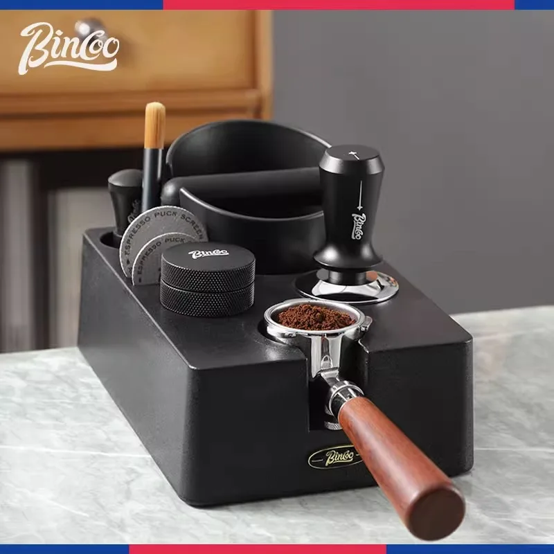 

Coffee Tamper Station Stand For 51MM 58MM Portafilter Holder ABS Konck Box Delonghi E61 Gaggia Espresso Accessories Barista Tool