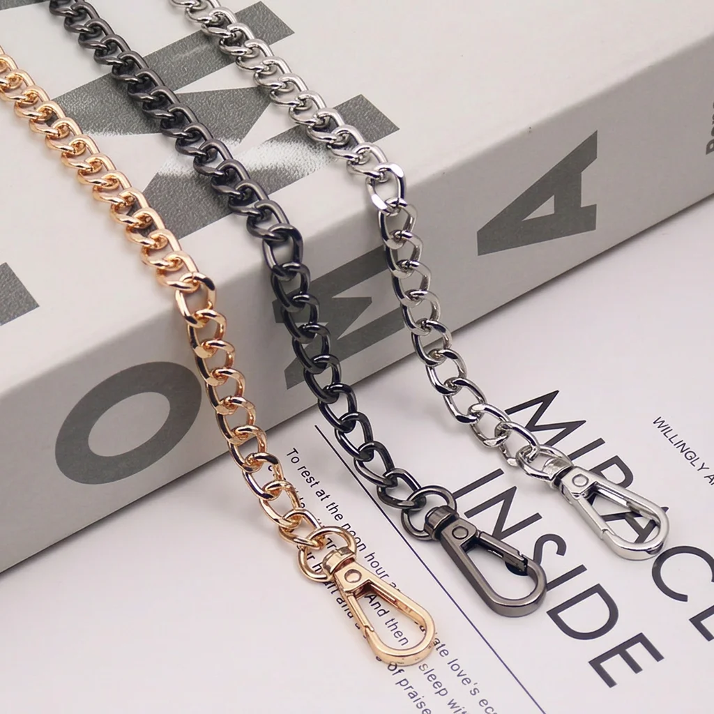 Shoulder Strap Replacement Solid Structure Iron Alloy Bag Chain Bag Accessory Chain Minimalist Metal Purse Chain For Daily Tote