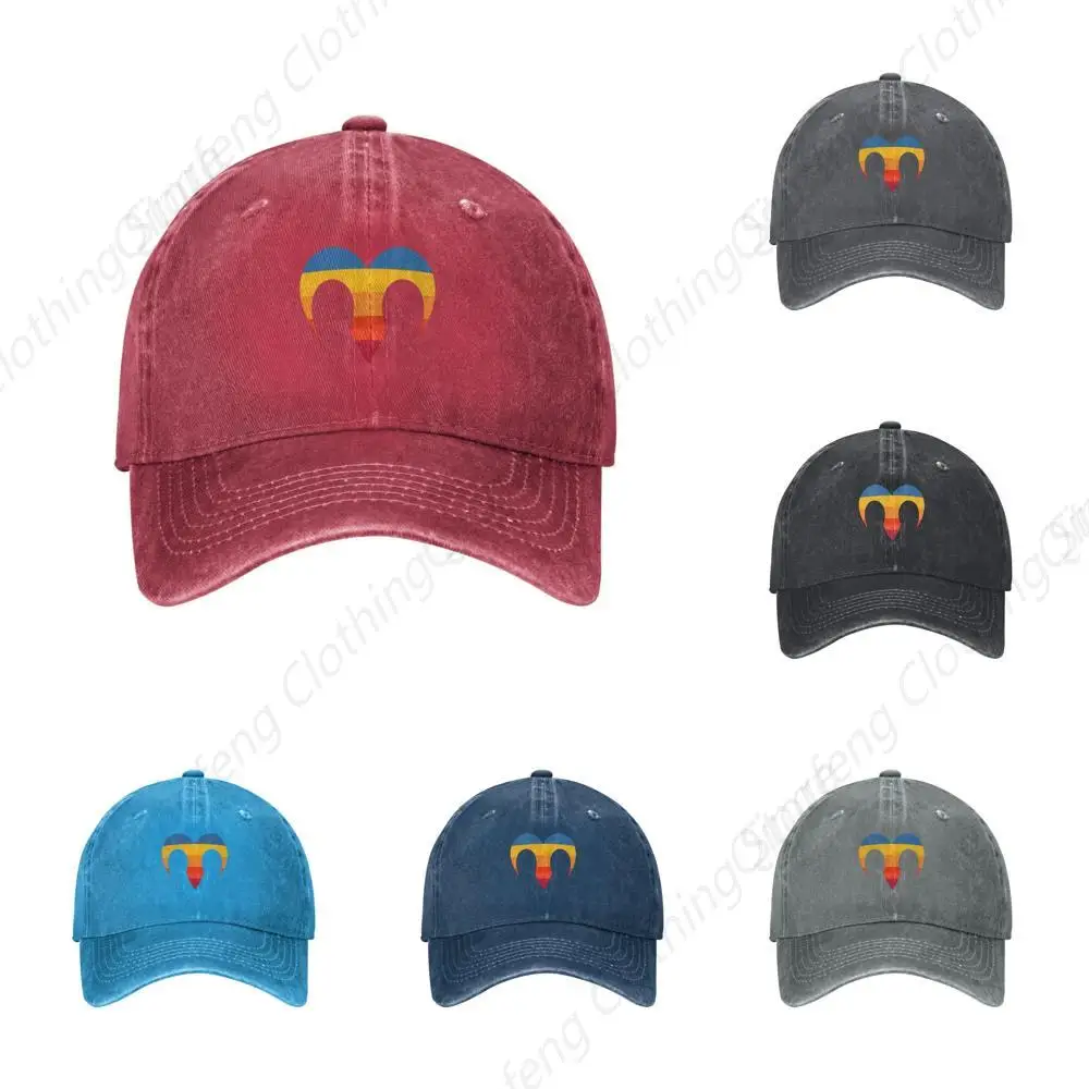 

Zodiac Sign Aries Symbol Baseball Cap for Men Women Adjustable Vintage Washed Cotton Dad Hat Red