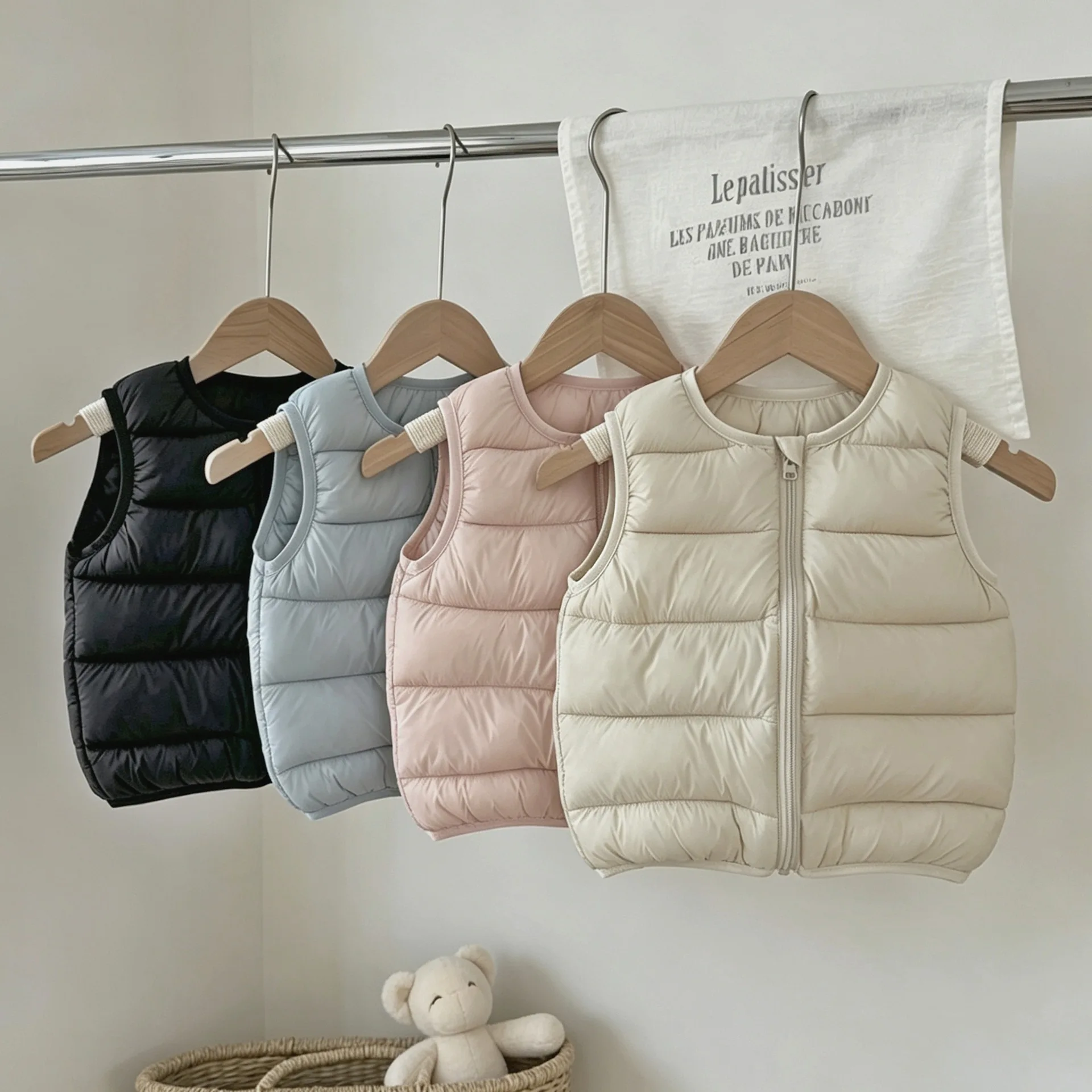 2026 Neue Leichte Kinder-Daunenjacke mit Rundhalsausschnitt, Warme Babyweste, Vielseitige Kinderbekleidung – Detail 3