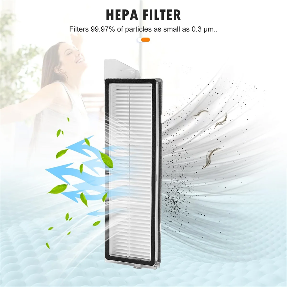 مجموعة ملحقات FZFZ للمكنسة الكهربائية الروبوتية S8 MaxV Ultra، والفرش الرئيسية، وأكياس الغبار، وقماش الممسحة، وملابس ممسحة الحواف، والمرشحات