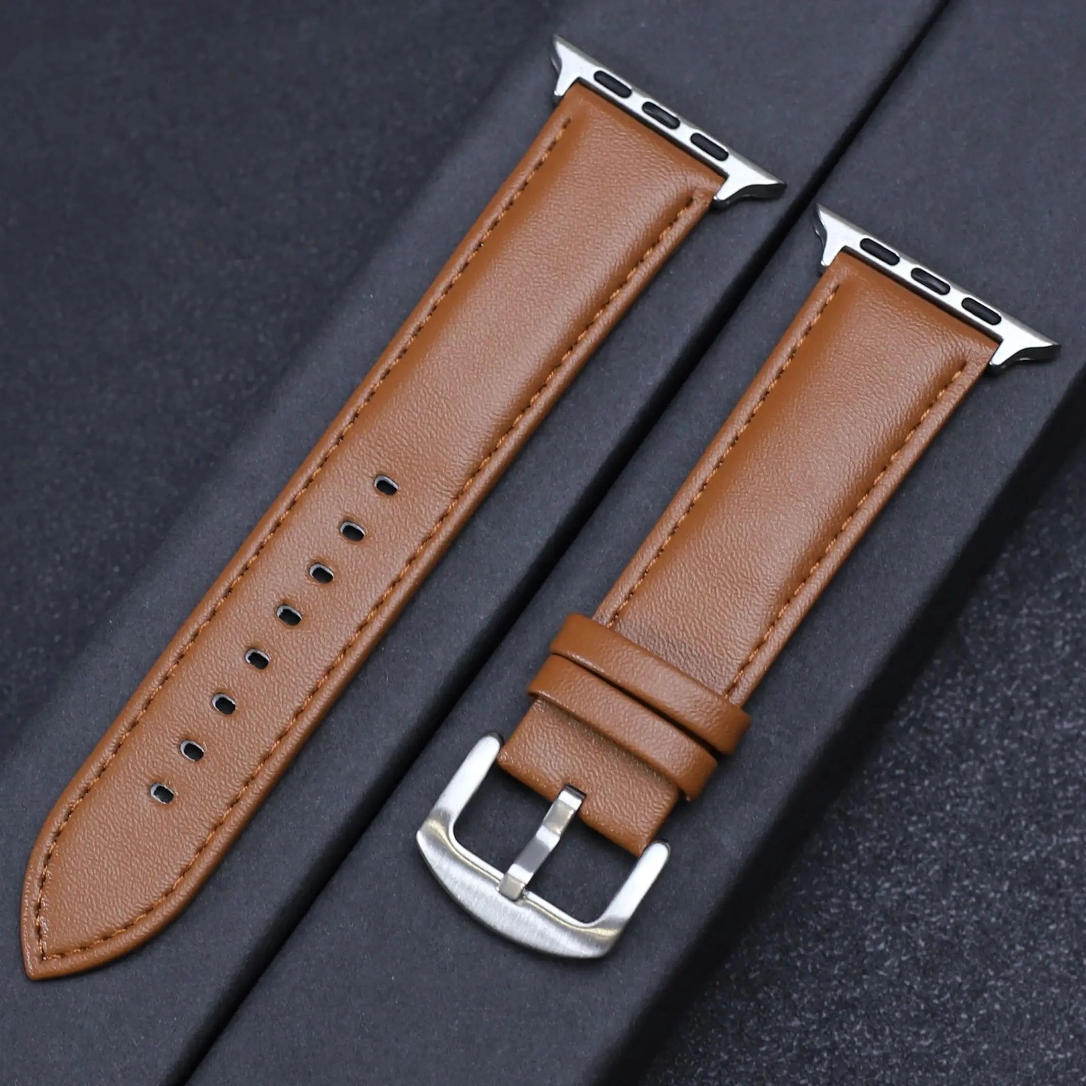 سوار ساعة من الجلد الناعم للرجل والمرأة ، سوار ساعة أبل ، سوار الترا لساعة اي واتش ، 9 ، 8 ، 7 ، 6 ، 5 ، 4 ، سي ، 49 ، 44 ، ‏ 45 ، ‏ 40 ، ‏ 41 ، ‏ 38