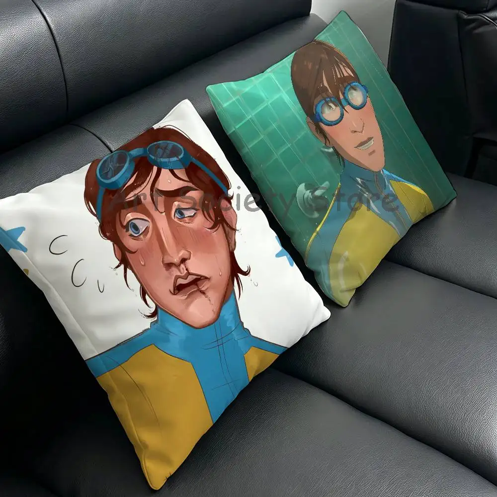 W-Waterboy Dispatch Anime Celebrity Merchandise All-Match Printed Pillow Case Sofa Car Office Room Decoration Protector