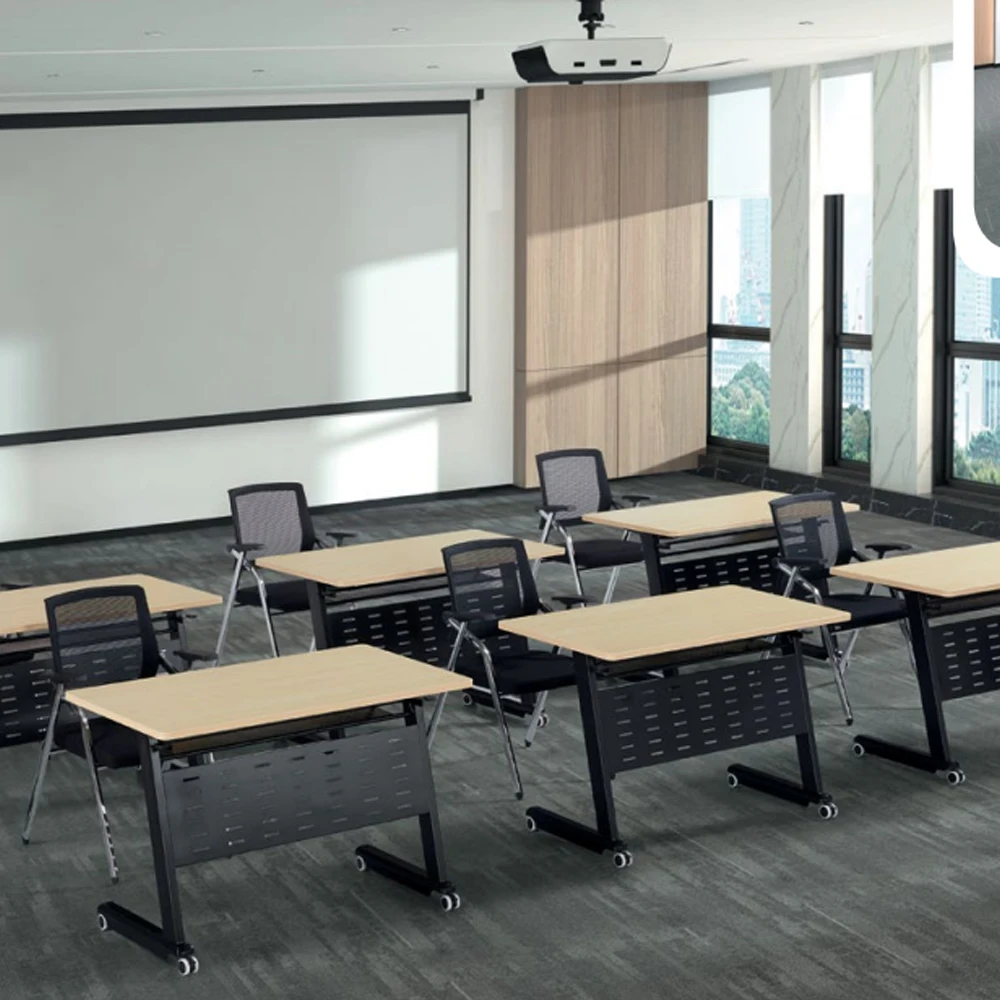 20 Seats Conference Meeting Table and 4 Persons Side by Side Oblong Stainless Steel Conference Table