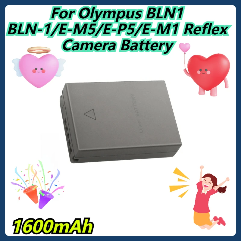 

1600mAh For Olympus BLN1 BLN-1/E-M5/E-P5/E-M1 Reflex Camera Battery