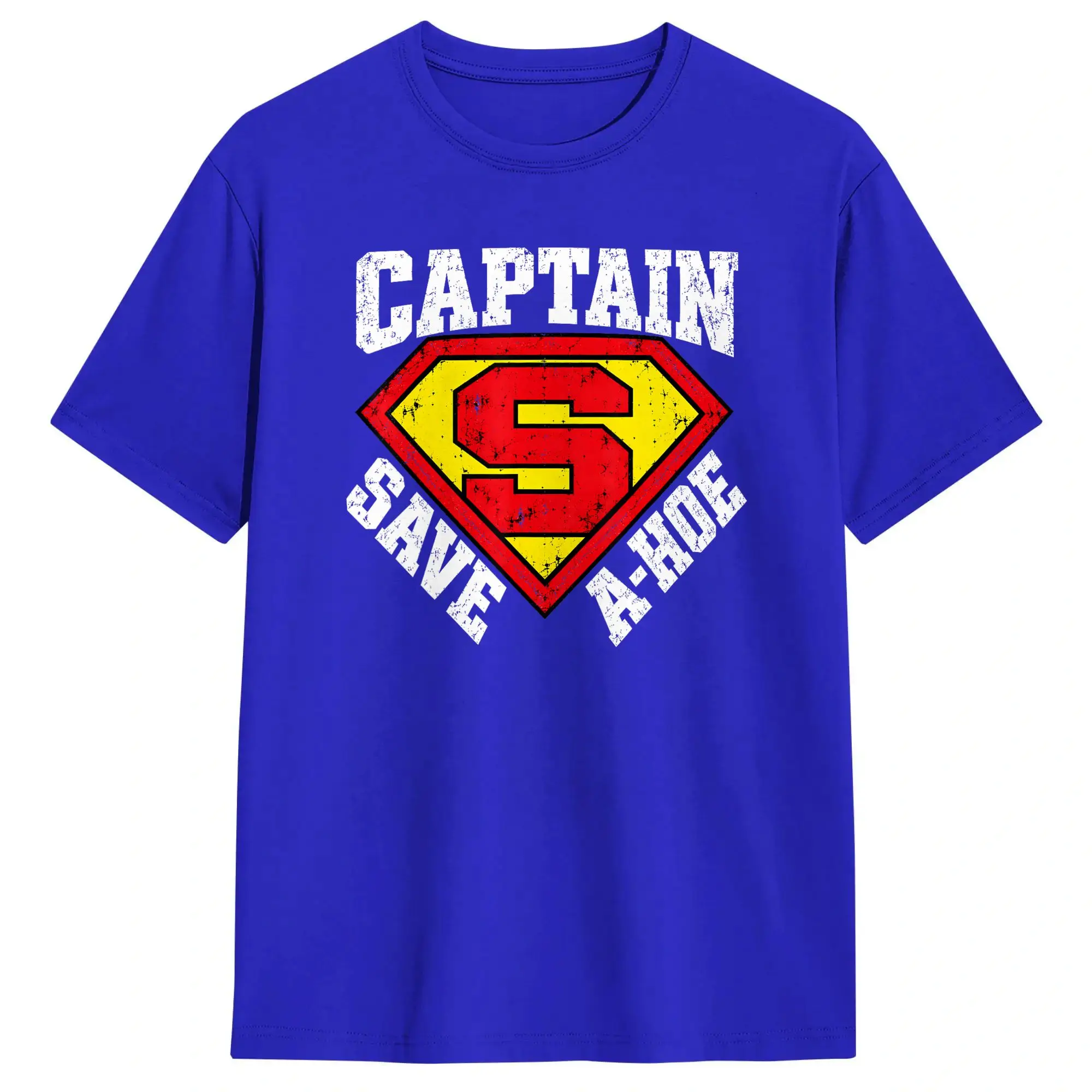 Captain Save a Hoe Kostuum Halloween T-shirt Strand Katoen O-hals Oversized Top T-shirts Korte mouw Street Style Tops