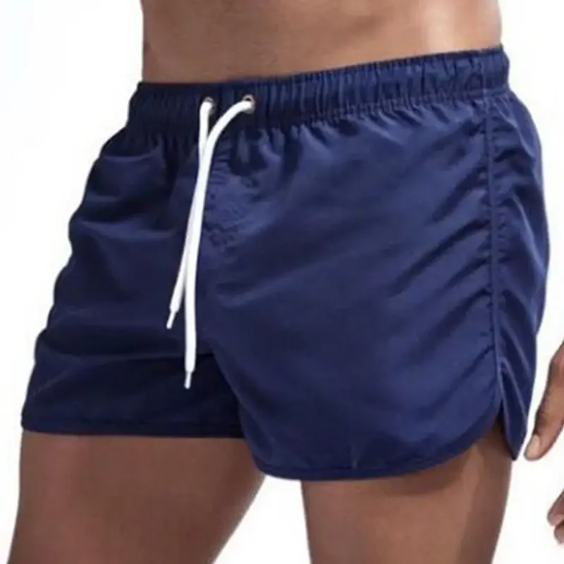 2024 Summer Men\'s Shorts Brand Beach Wear Sexy Swimming Pants Men\'s Swimwear Low Waist Breathable Beach Wear