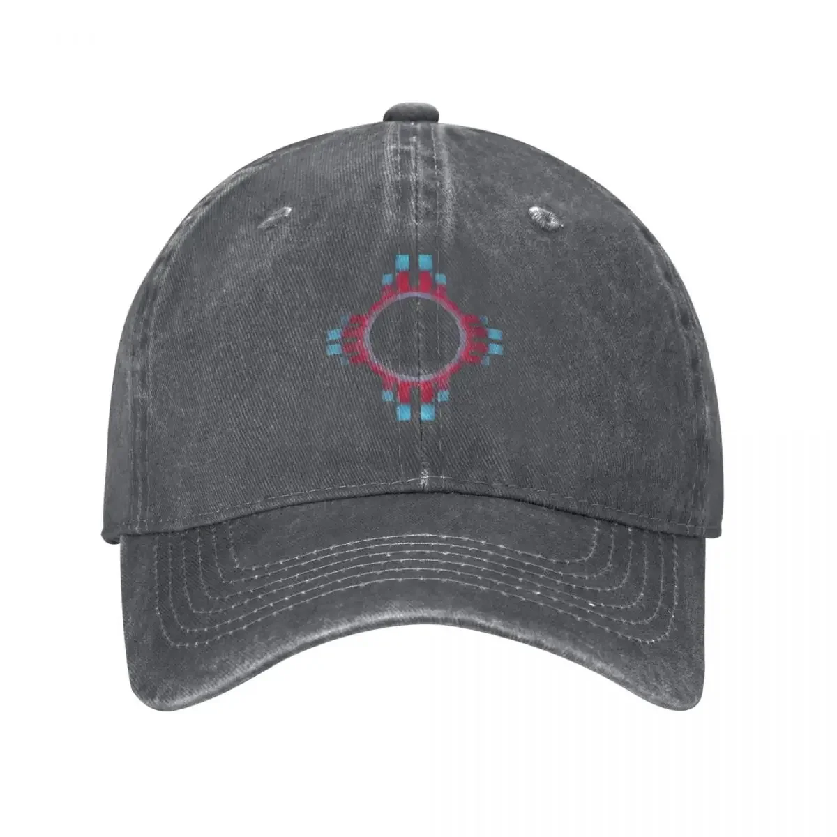 

Turquoise & Red Zia Baseball Cap Beach Bag Golf Hat Male hat Anime Mens Women's
