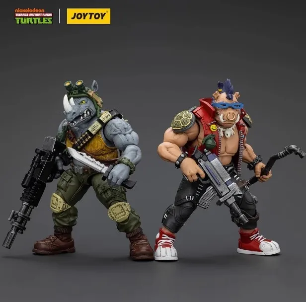 

Teenage Mutant Ninja Turtles Beebop Rocksteady Anime Action Figure Toys Pvc Statue Model Doll Collection Desktop Decorations