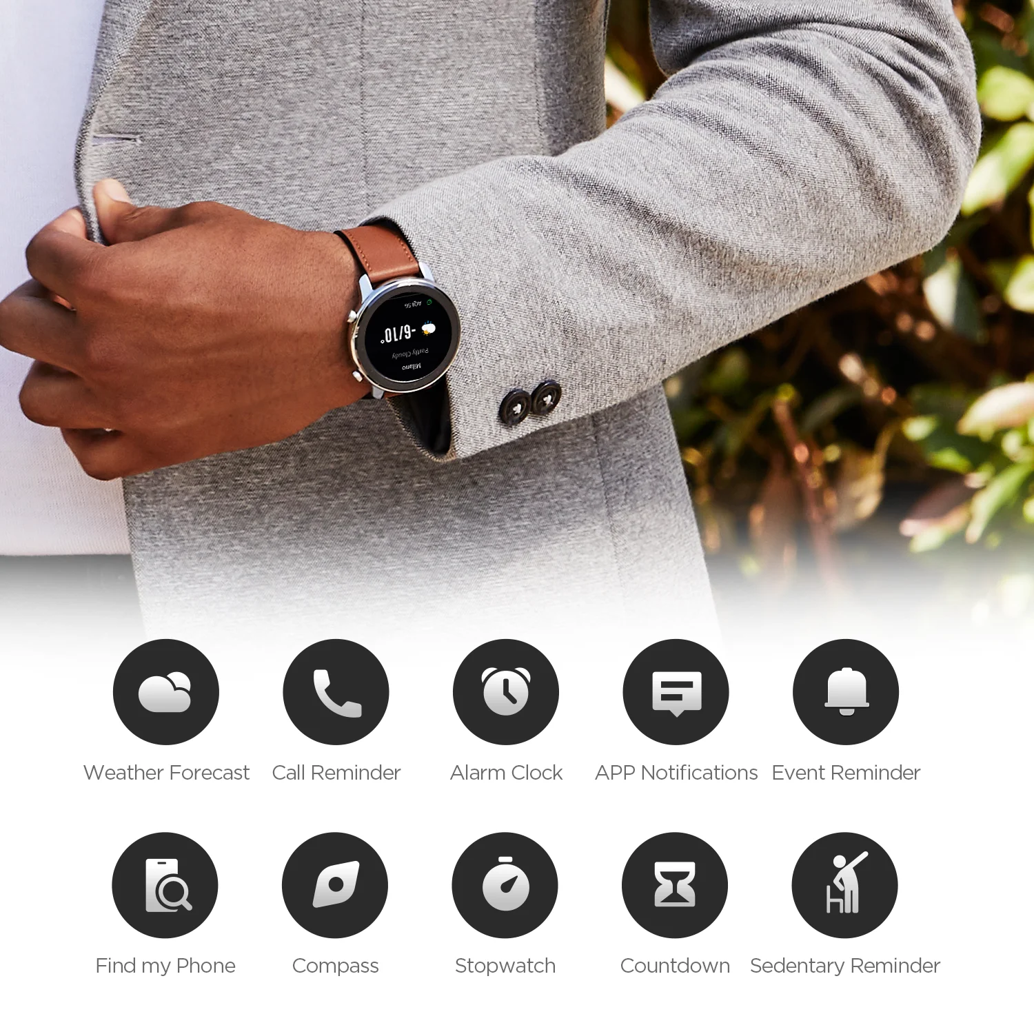 Amazfit gtr 47 smartwatch 5atm moda relógio inteligente controle de música para android ios telefone 95 novo usado item sem caixa