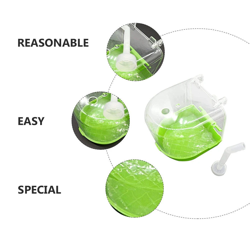 

1 Set Pvc Bird Bathing Tub For Small Parrots Finches Budgies Lovebirds Eco-Friendly Reusable Cage Hanging Pet Supply Essentials