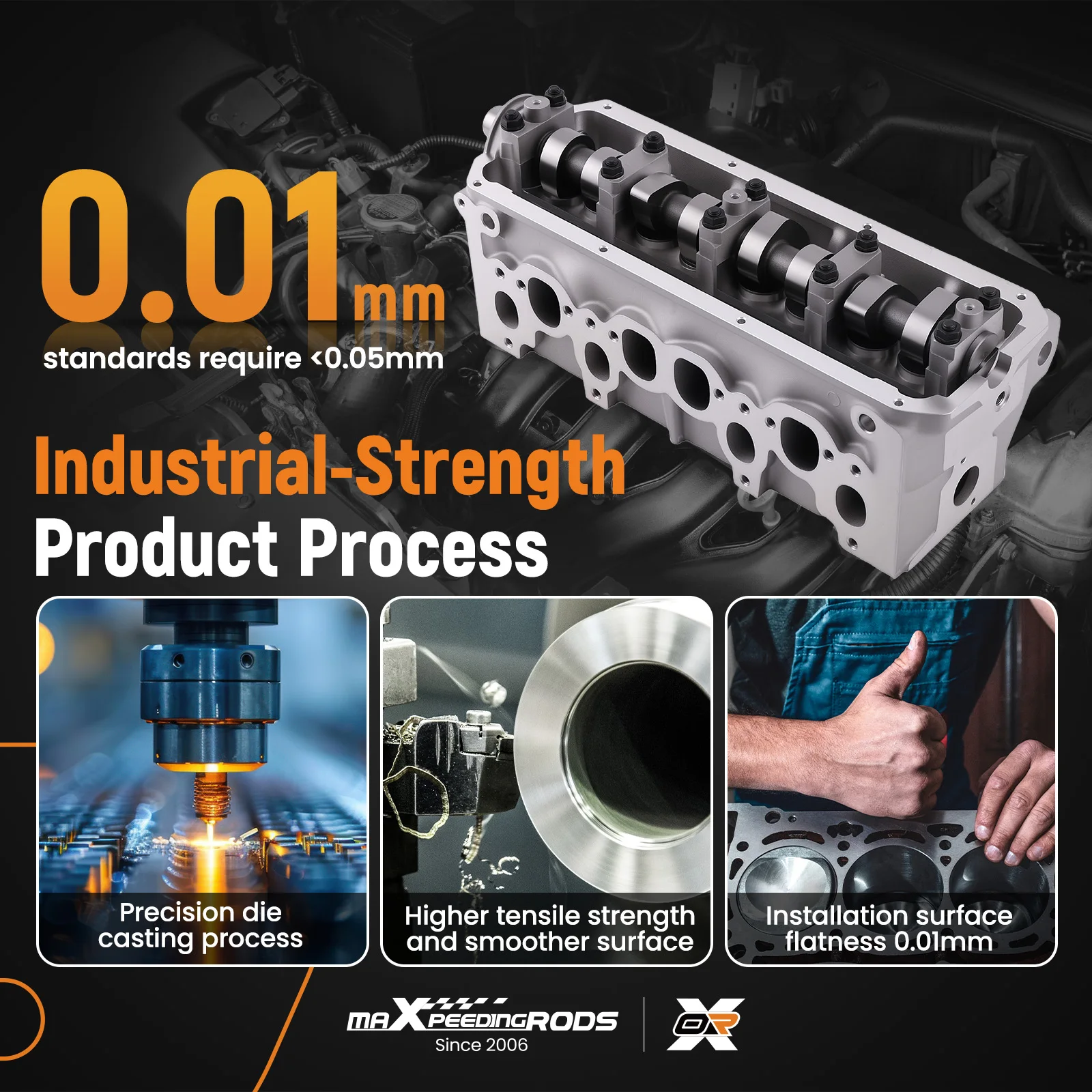 

Cylinder Head for Audi 80 VW Golf Seat Cordoba ADG BGG 1Y 8mm 028103265GX