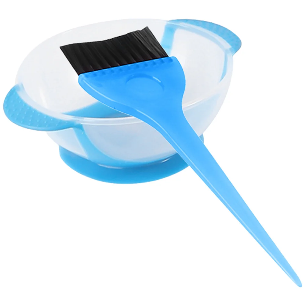 

1Set Hair Dyeing Kit with Mixing Bowl Flexible Brush Thickened Design Salon Supplies for DIY Hair Color Tinting Highlighting