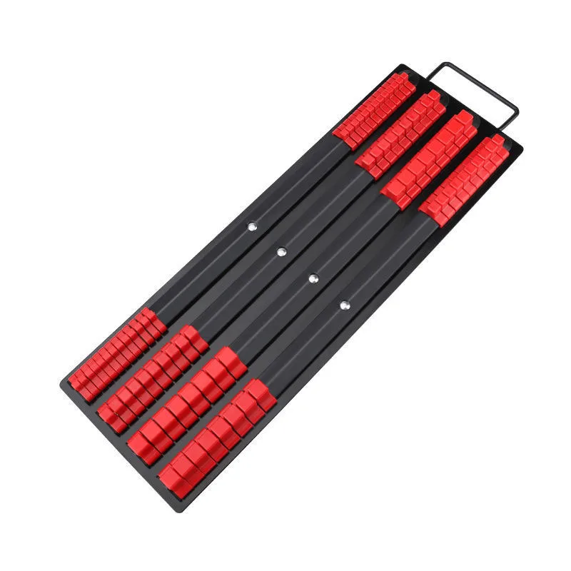 New Style Socket Wrench Head Storage Rack 1/4 3/8 1/2 Drive Socket Clip Rail Racks Premium Socket Holders Tool Organizer