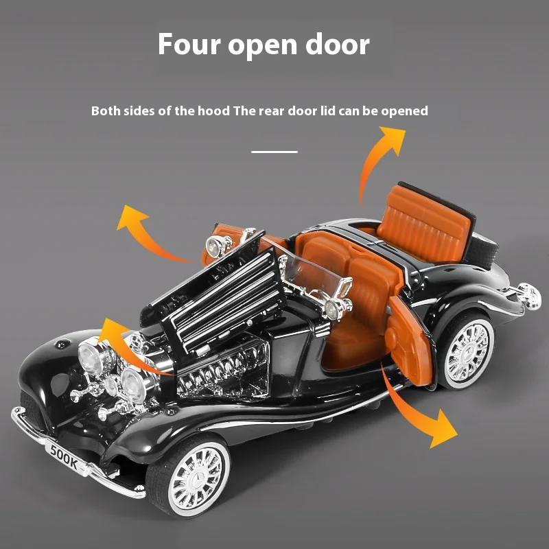 1:32 Mercedes Benz 500K 1936 Diecast Model Car
