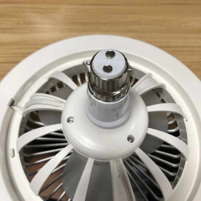 선풍기 램프 E27 LED 조명, 조도 조절 타이머 선풍기, 홈 오피스 침실 주방용, 30W 천장 선풍기, 2400 루멘