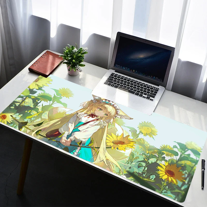 

Mouse Pad Arknights Suzuran Gaming New Mousepad MousePads Table Keyboard Pad Non-Slip Soft Computer Personality-Filled Desk Mat