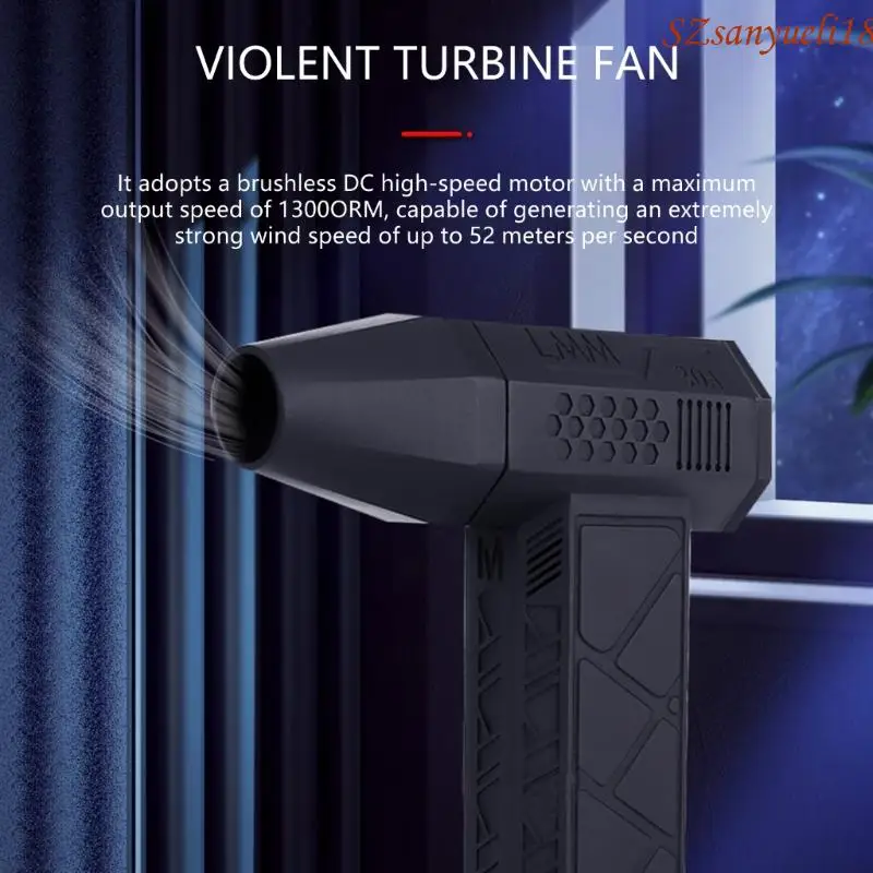 94PC 3Speed Adjustable Handheld Turbos Air Blower For Car Drying With Nozzle