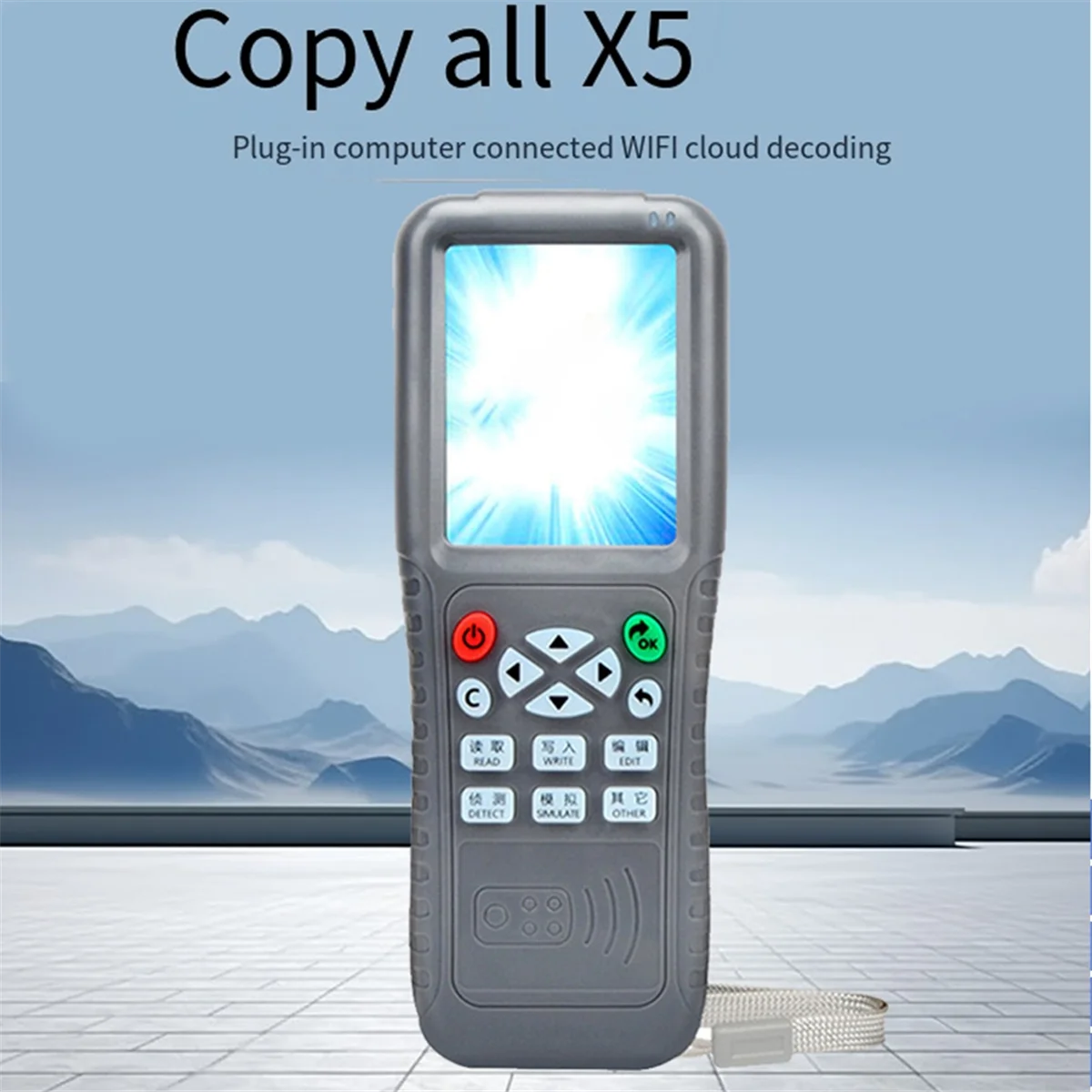 AAA87 Baru Wifi Decoding Duplikator RFID Smart Chip Copy Copier 13.56Mhz Gantungan Kunci Pembaca 125Khz Token Programmer CUID Writer