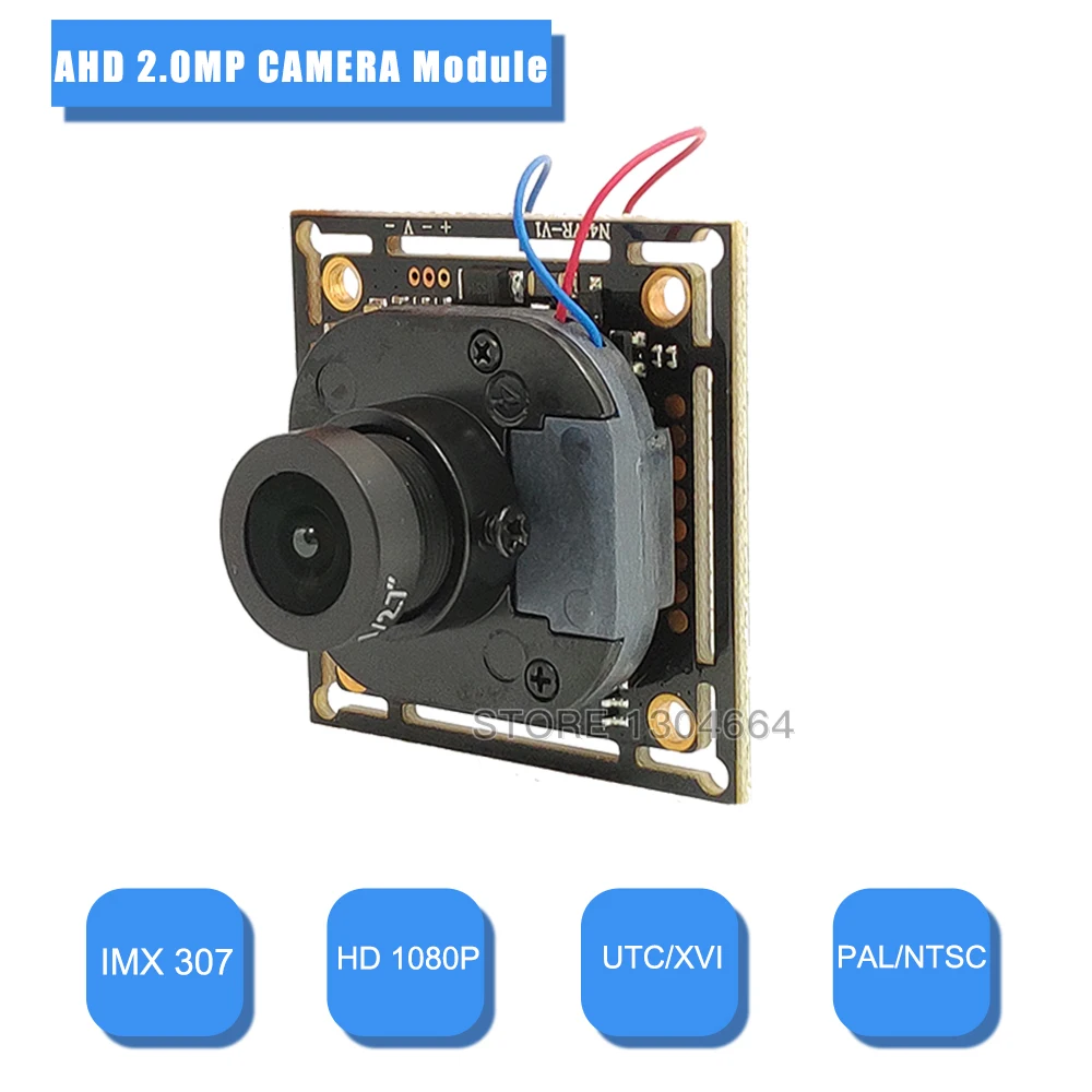 HD 4in1 AHD Module NVP2441+ IMX307 2MP CCTV Camera Security PCB board 1080P PCB Board +OSD Cable+IRC (UTC) +M12 LENS