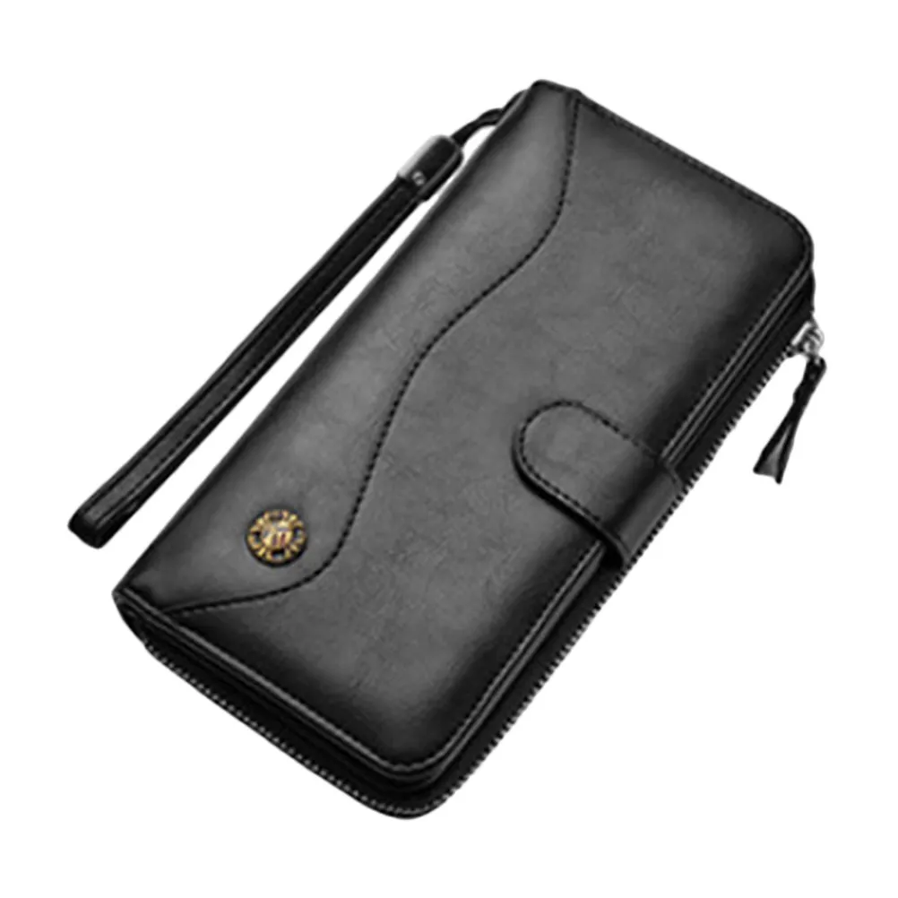 

Мужской кошелек удлиненного стиля, большой вместимости, многофункциональный, модный, для кредитных карт, с отделением для телефона, для бизнеса и повседневного использования