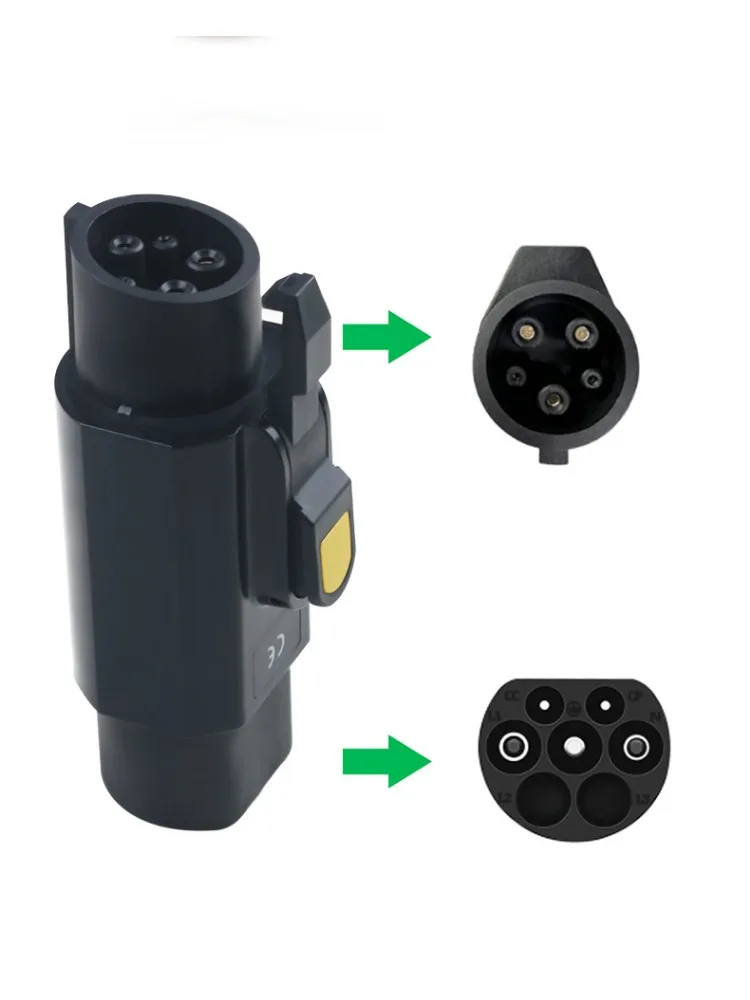 Suitable for Type 2 62196-2 to SAE J1772 Type 1 EV 16A 32A charging adapter connector