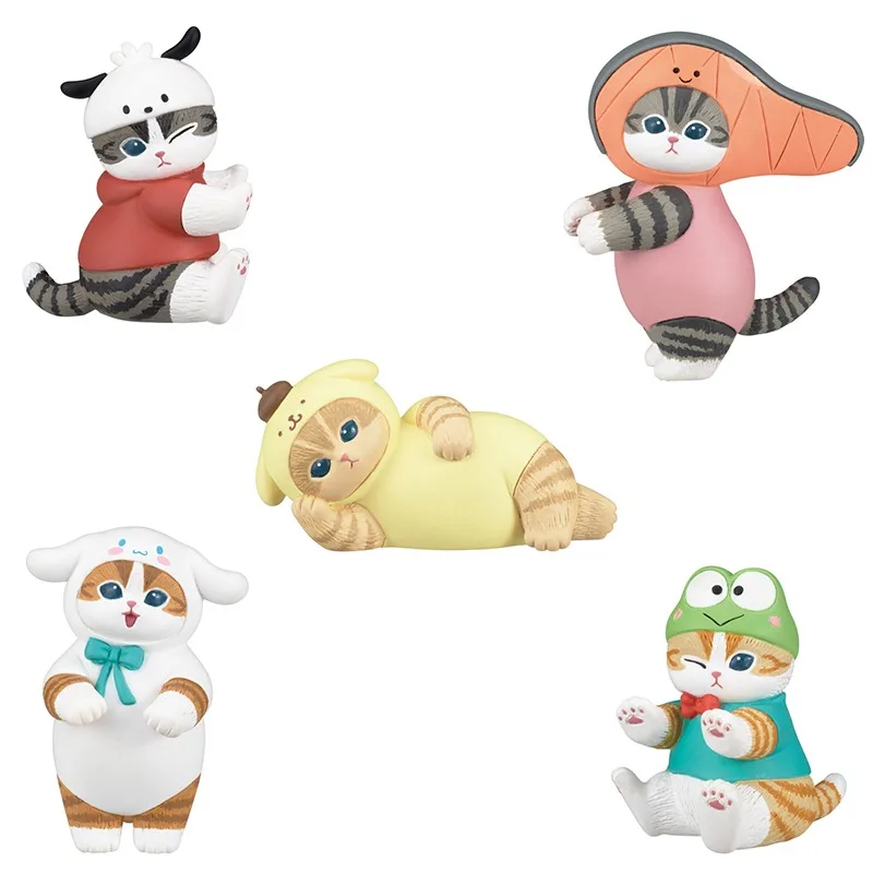 Re-ment Mofusand Cats Sanrio Vinyl Face Blind Box Toy Stance Pochacco Action Figure Toys Anime Ornaments for Kids Gifts