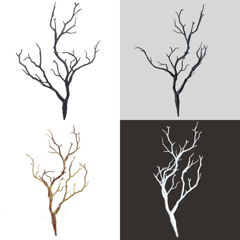 Plantes artificielles en plastique à la mode, fausse branche d'arbre décorative en forme de bois, bonsaï, décoration d'intérieur