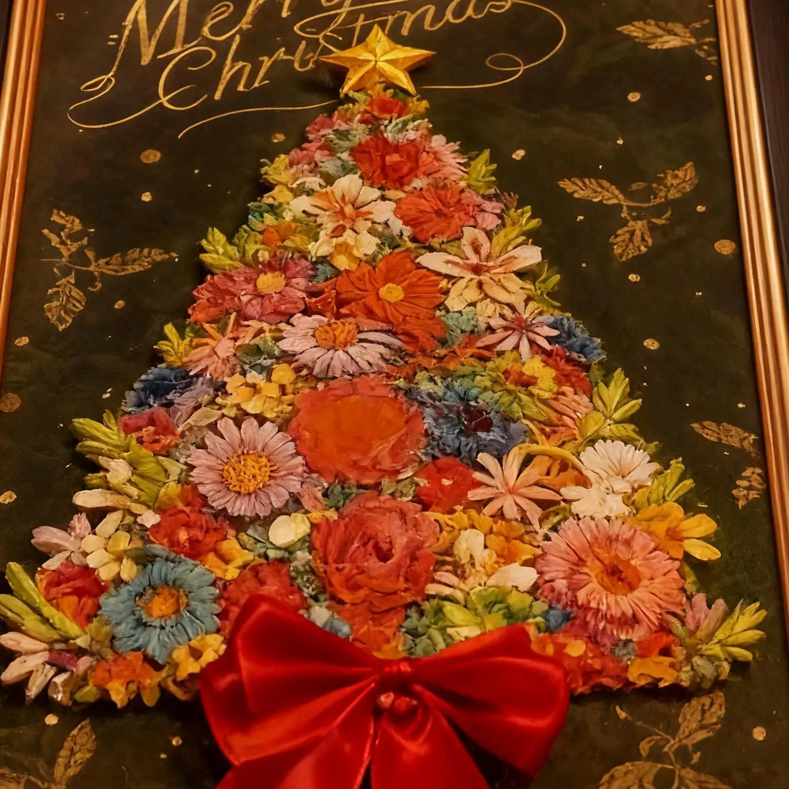 

Wooden Christmas Puzzle Safe Floral Precise Decor 135 Pieces Tree Shape Wood Cut Puzzles For Friends Adults Kids Lovers Wall