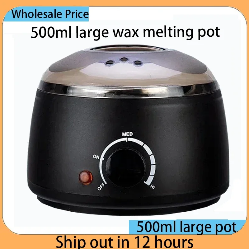 Grand Pot chauffant de cire de 500ml, pour épilation, chauffe-paraffine, épilateur épilatoire, Machine à fonte de cire pour haricots de cire