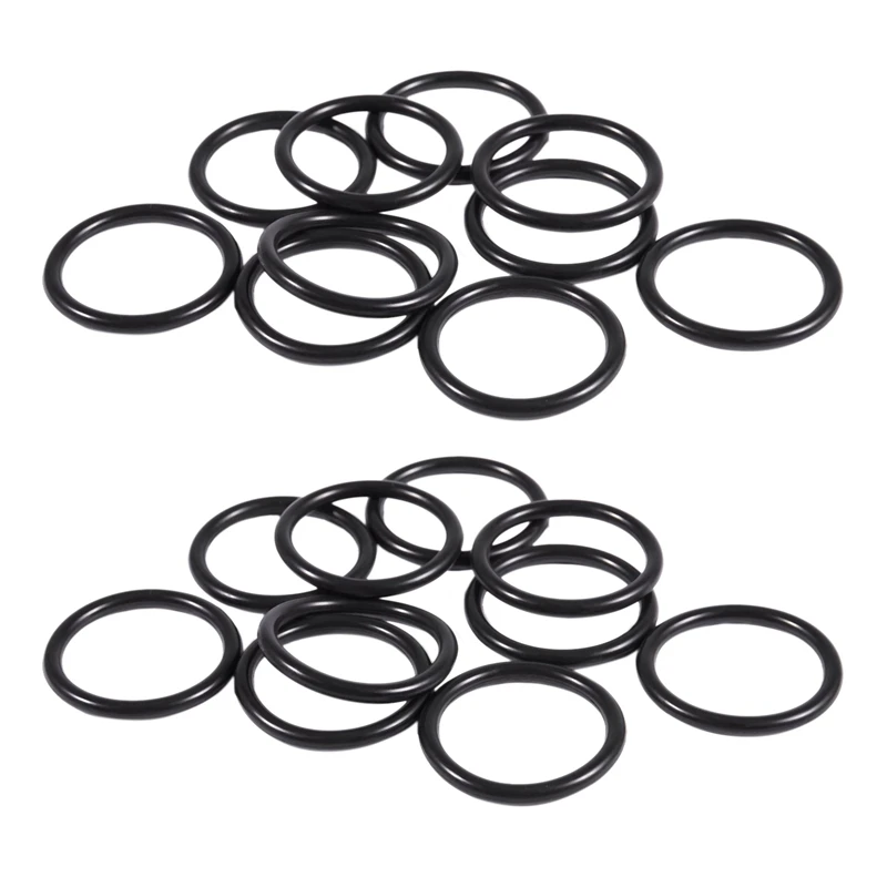 20 PCS Metric O Rings Black Nitrile Rubber 40 Mm OD 4 Mm Thick