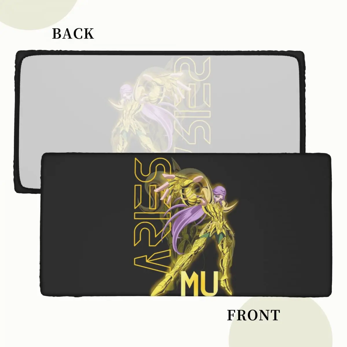 Mu Knights Of The Zodiac Custom Rectangular Tablecloth Oilproof Table Cover for Dining Events Table Cloth