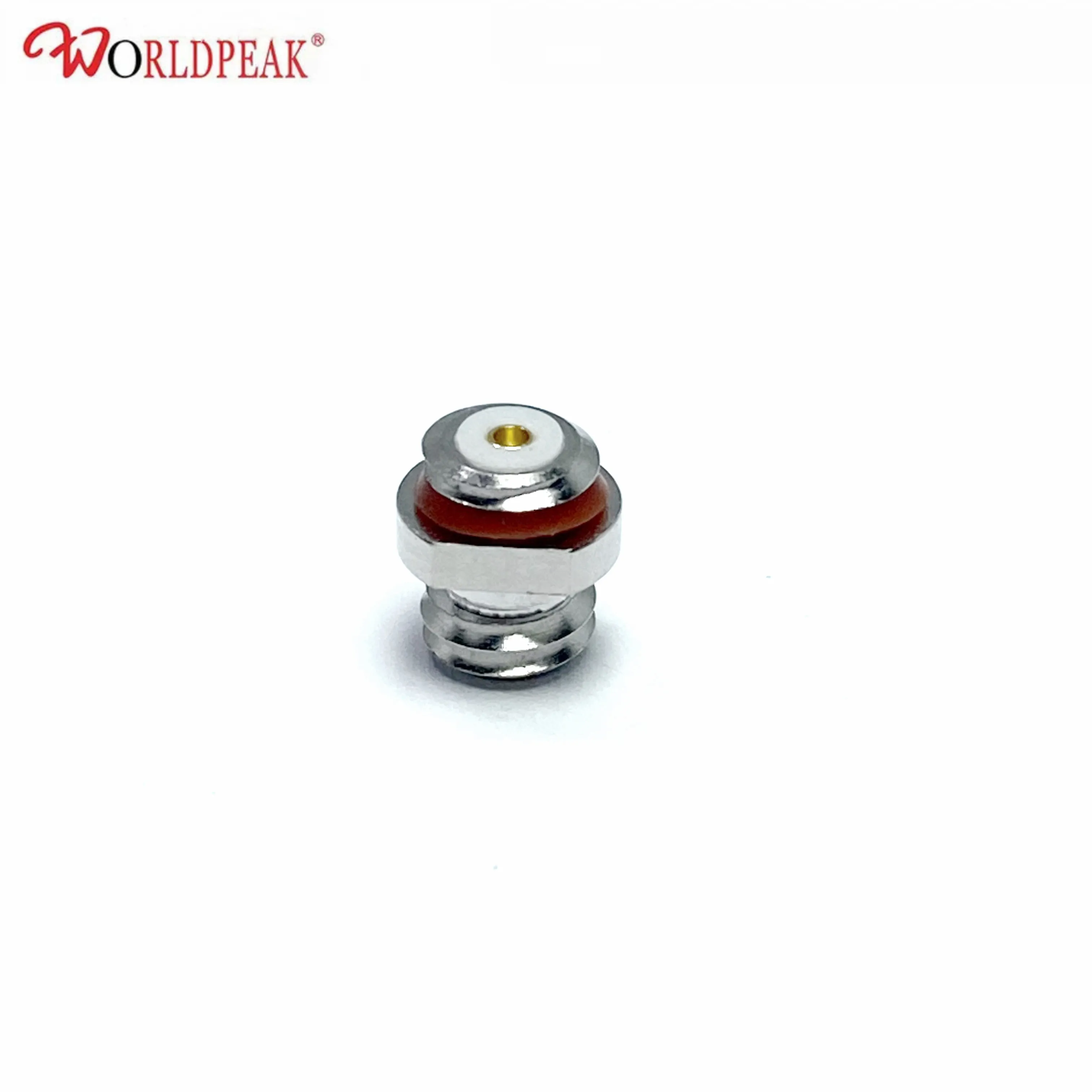 Gold plated 10-32 microdot connector female ( jack ) type solder connector