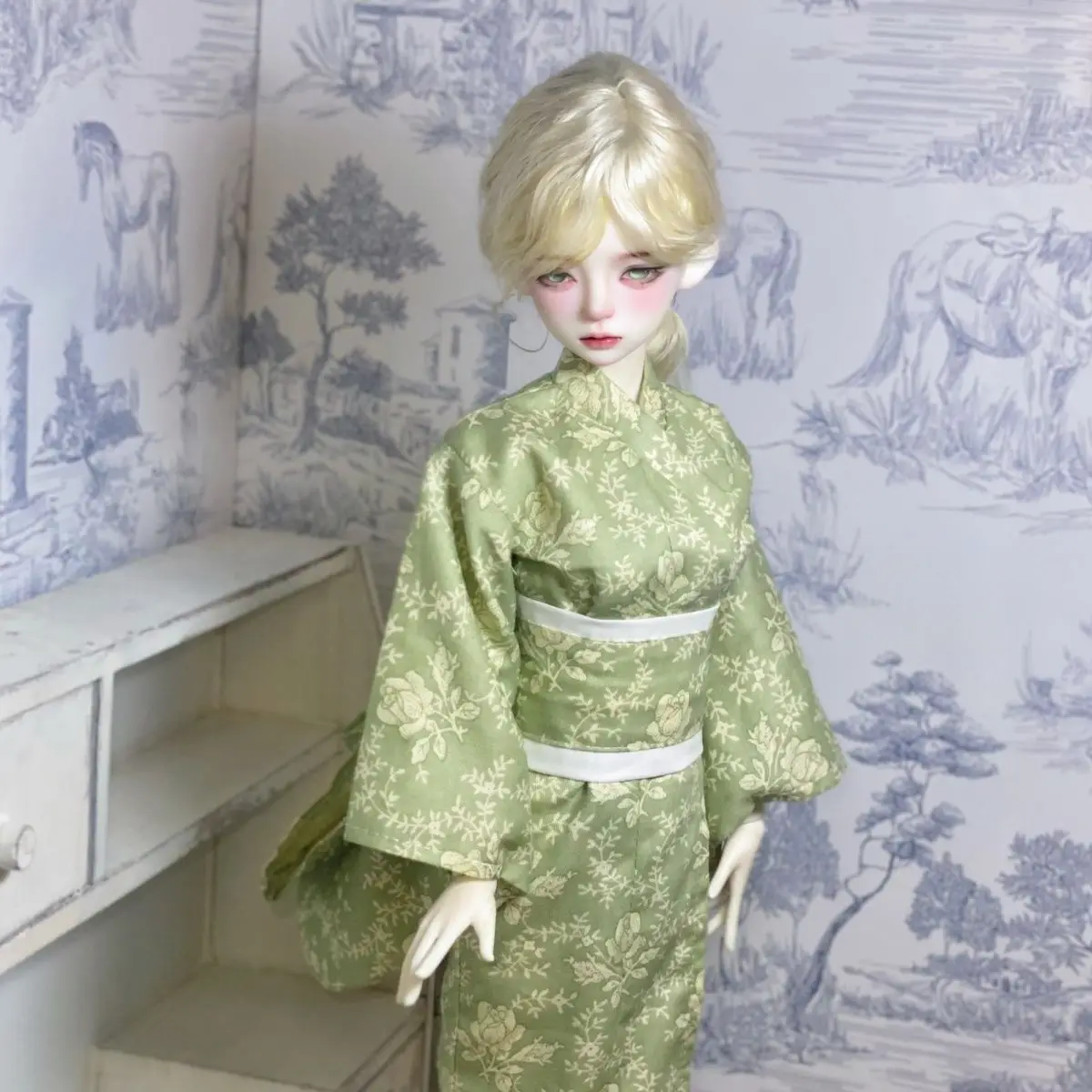Nueva ropa para muñecas 1/6 1/4, Kimono para muñecas Bjd de 30/45cm, juguetes para niñas, vestido, albornoz bonito, accesorios para muñecas para jugar a las casitas, sin muñecas