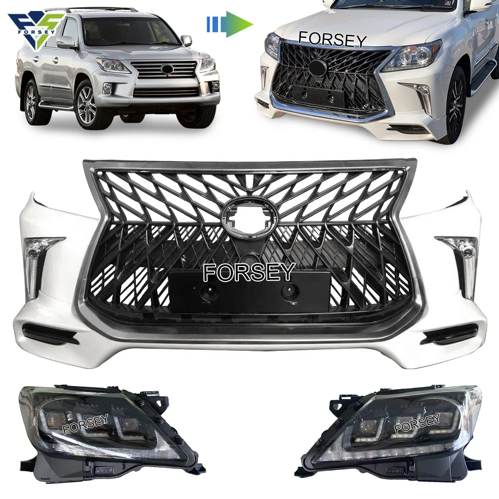 

Front Bumper Bodykit Lexus Lx 570 2012-2015 Upgrade to 2018 T-rd Body Kits with Headlight