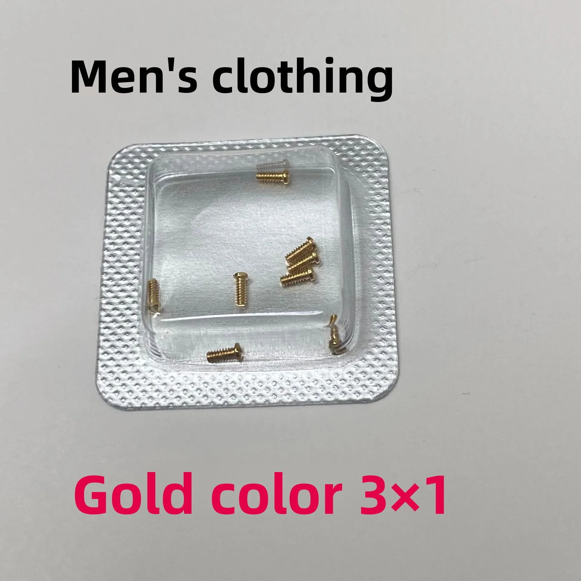 Small Screws for Watch Accessories 1.0x3.0mm One-word Specifications Substitute Cartier Watch Back Cover Screws