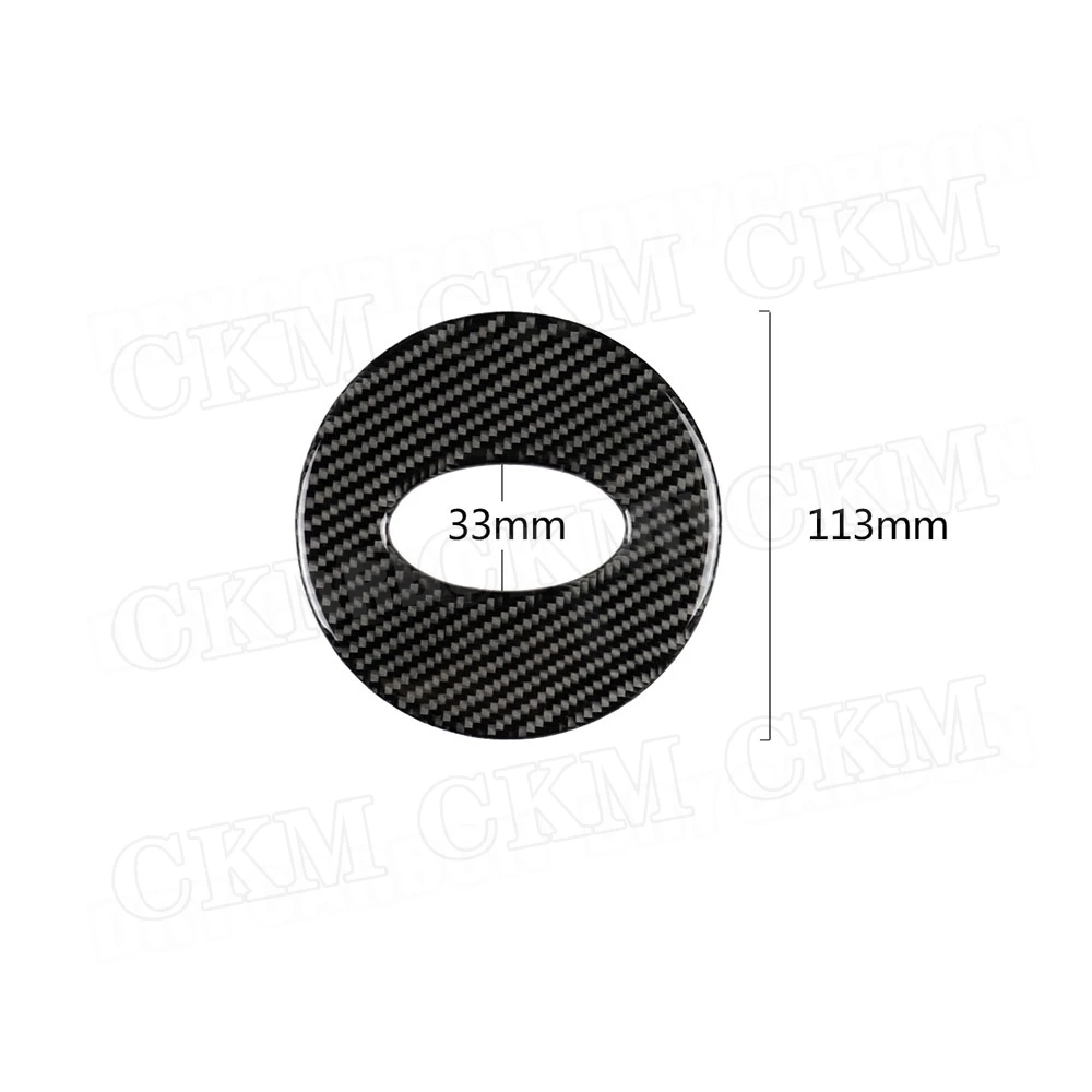 Carbon Steering Wheel Logo Trim Frame Buttons Decoration Cover Stickers For Subaru Forester 2016-2018 Car Accessories Trims - view 5