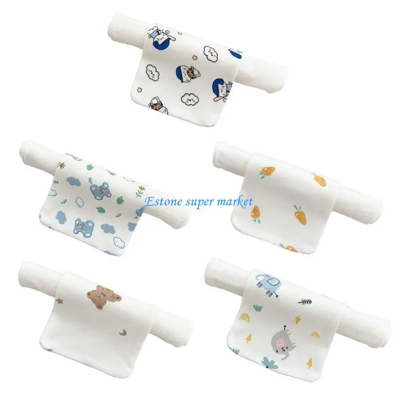 

090B Lightweight Soft Baby Sweat Absorbent Towel High Absorb Drool Sweat Cloths Boys Girls Back Towel Sweat Absorbent Towel