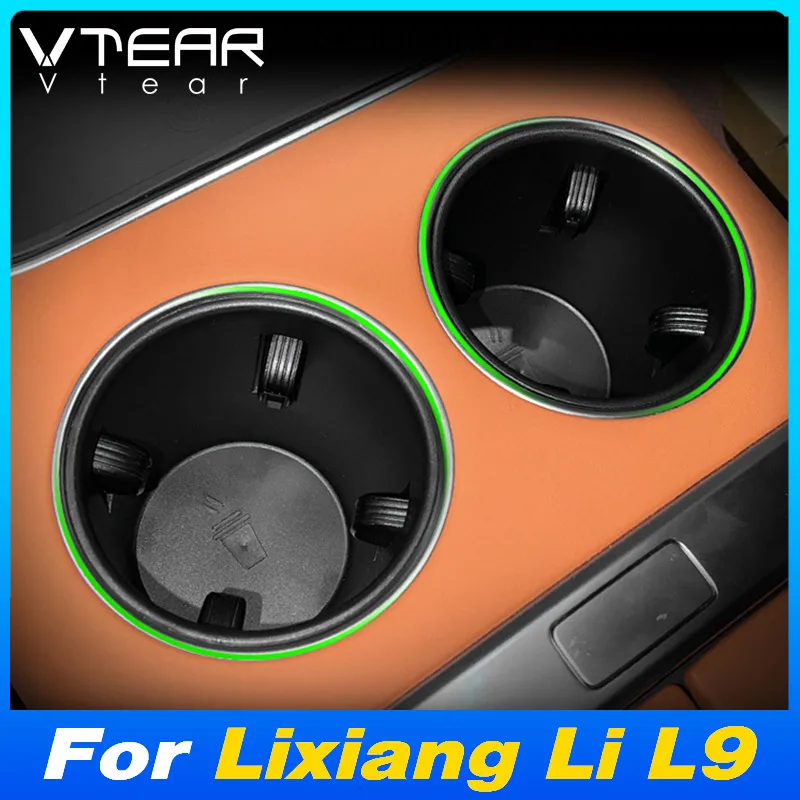 

﻿ Vtear Car Water Cup Holder Pad Cover Central Control Interior Modification Accessories For Lixiang Li L9 L7 L8 L6 2022-2024