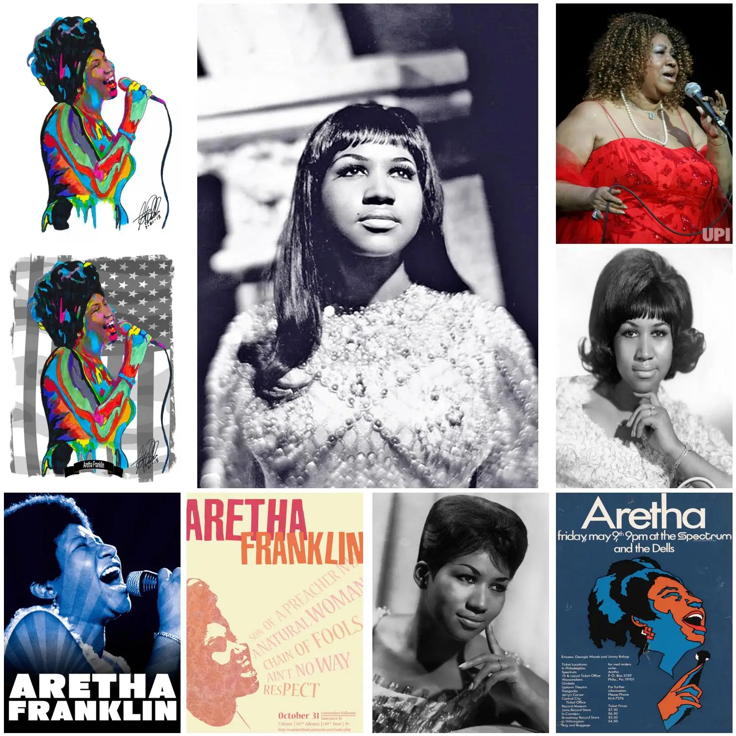 aretha franklin  Poster Decorative Painting Canvas Poster Gift Wall Art Living Room Posters Bedroom Painting