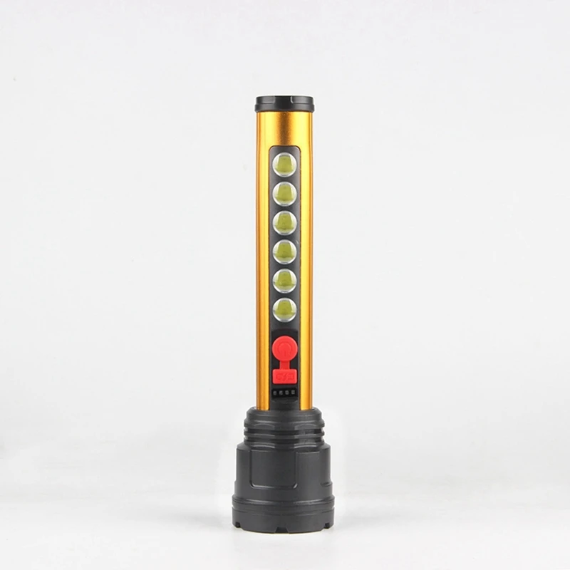 Flashlight USB Charging Power Display Cob Side Lamp Outdoor Remote Flashlight Searchlight For Camping