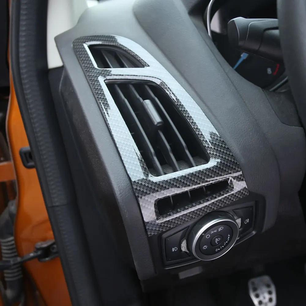 Naklejka na panel wylotu powietrza do Ford Focus 3 MK3 2015 - 2018 LHD Ac Conditioning Vents Trim Akcesoria