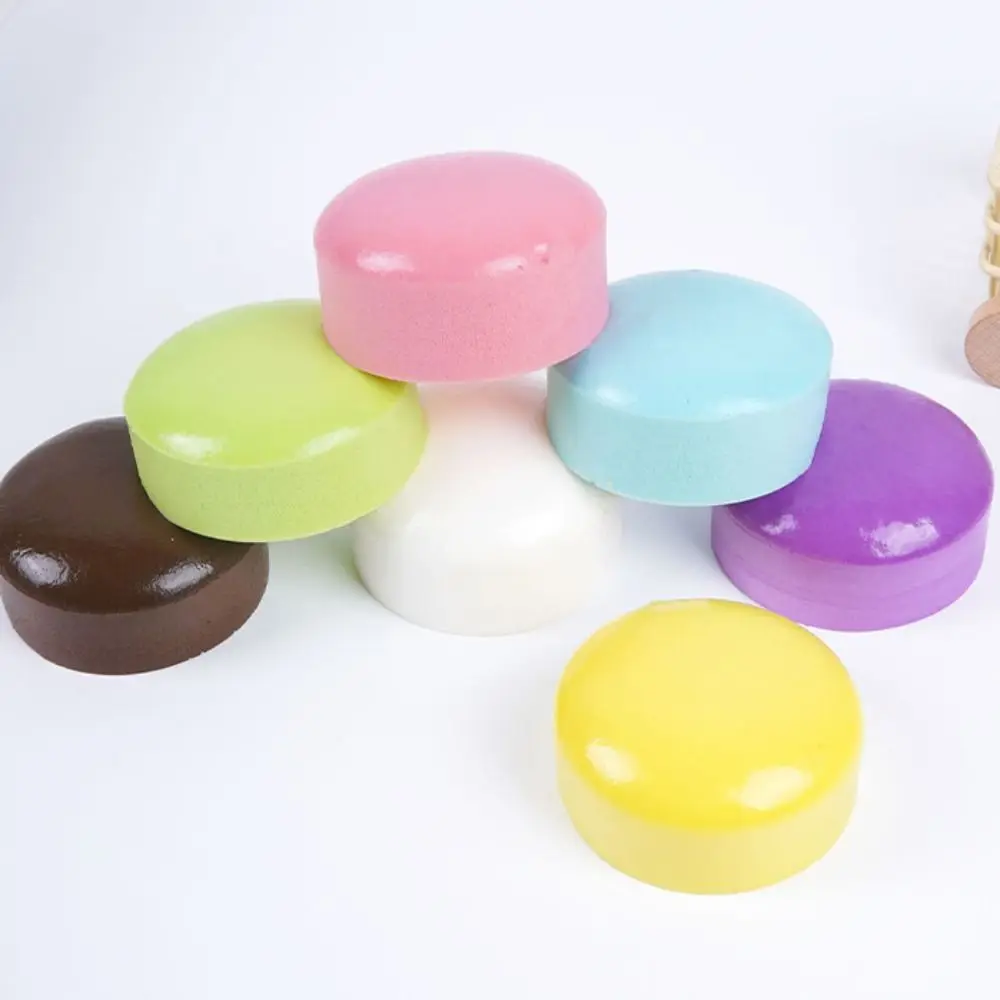 Round Simulation Bread Squeeze Realistic 6cm Toast Slow Rebound Elastic Super Soft Toast Fidget Children's Gifts