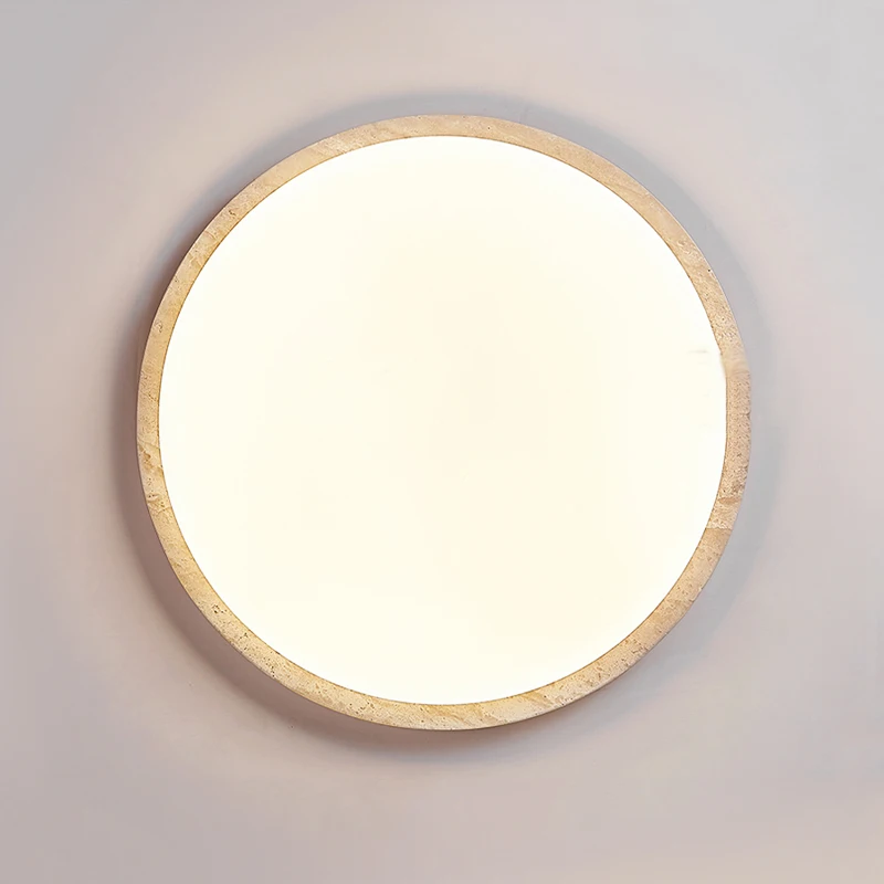 Lámparas Led de 15W para sala de estar y restaurante, accesorios de iluminación de techo modernos, estilo crema, cálido, amarillo, travertino,