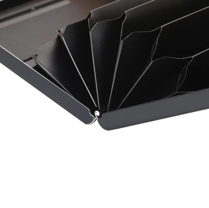 الأميرة الساخن بطاقة الائتمان المحفظة الرجال النساء الأعمال متعددة الوظائف سليم المحفظة حامل بطاقة الفولاذ المقاوم للصدأ 10 فتحات بطاقة هدية